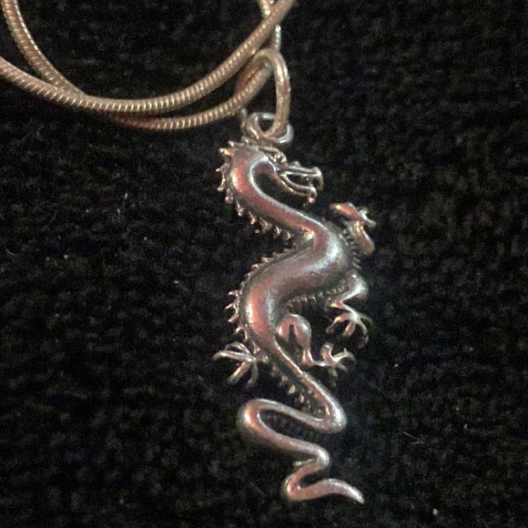 Neon Riot double dragon🐉pants 2XL+925 Italy🐲necklace 16” - Picture 6 of 15